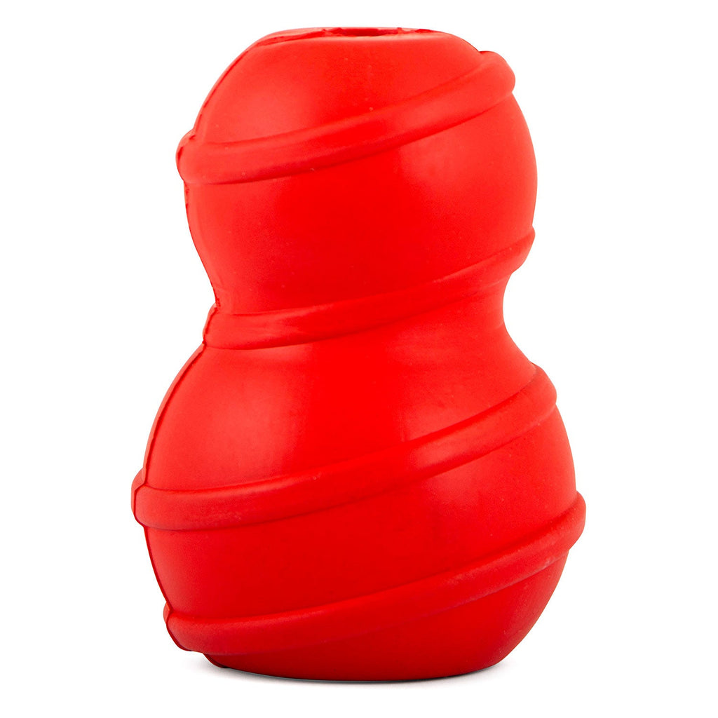 Jeffers Red Classic Stuffable Fetch & Chew Natural Rubber Treat Dispensing Dental Dog Toy